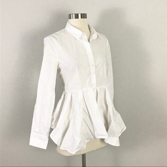 Anthropologie HD in Paris medium White Blouse Top - Picture 4 of 11